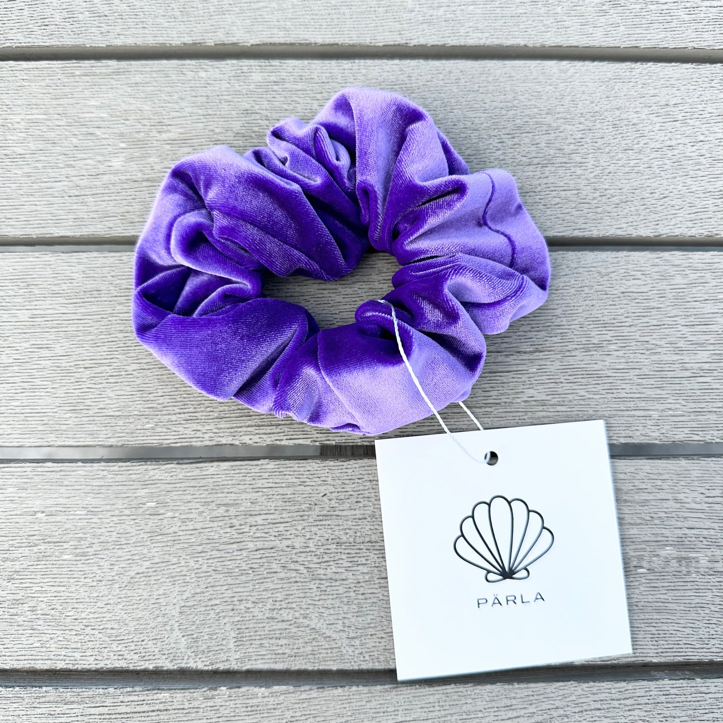 Magnolia Scrunchie - Purple Velvet 3 sizes